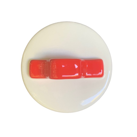 Rae Dunn BONE APPETIT Dog Treat Canister White Black Letters Dimples NWT 2017 OG - Picture 8 of 13